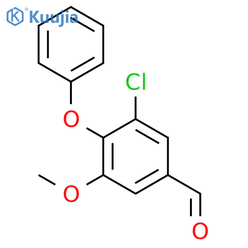 BENZALDEHYDE, 3-CHLORO-5-METHOXY-4-PHENOXY- structure