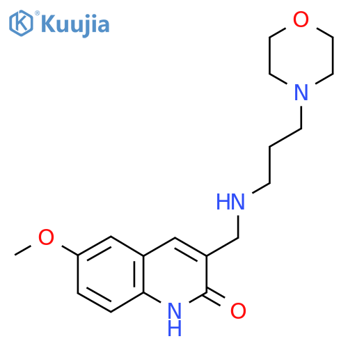 6-Methoxy-3-[(3-morpholin-4-yl-propylamino)-methyl]-1H-quinolin-2-one structure