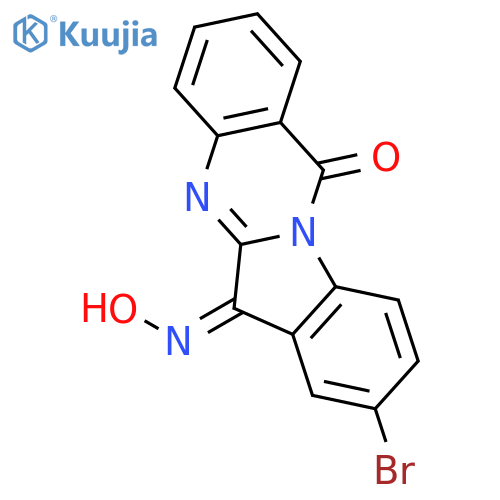 INDOLO[2,1-B]QUINAZOLINE-6,12-DIONE, 8-BROMO-, 6-OXIME structure