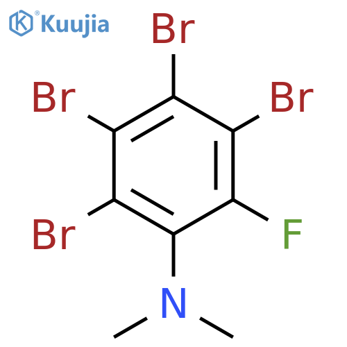 Benzenamine, tetrabromofluoro-N,N-dimethyl- structure