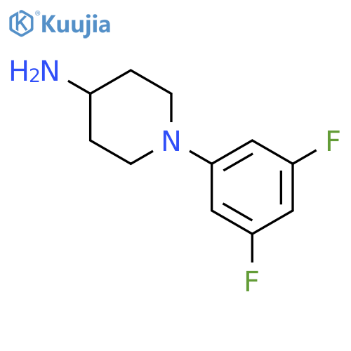 4-Piperidinamine, 1-(3,5-difluorophenyl)- structure
