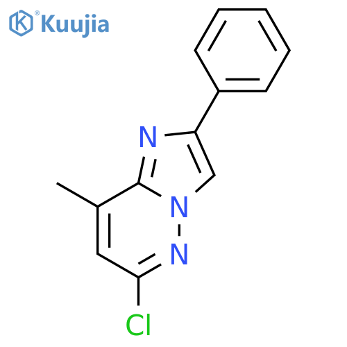 IMIDAZO[1,2-B]PYRIDAZINE, 6-CHLORO-8-METHYL-2-PHENYL- structure