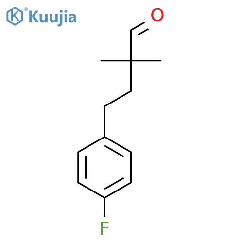 4-(4-Fluorophenyl)-2,2-dimethylbutanal structure