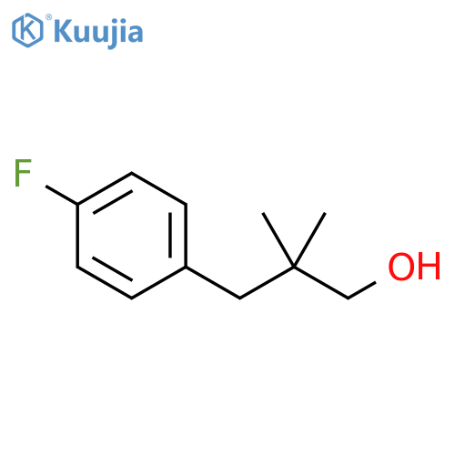 3-(4-fluorophenyl)-2,2-dimethylpropan-1-ol structure