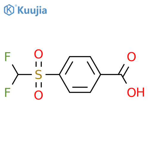 4-difluoromethanesulfonylbenzoic acid structure