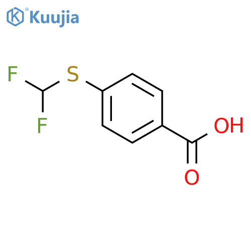 4-(difluoromethyl)sulfanylbenzoic Acid structure
