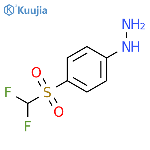 (4-difluoromethanesulfonylphenyl)hydrazine structure