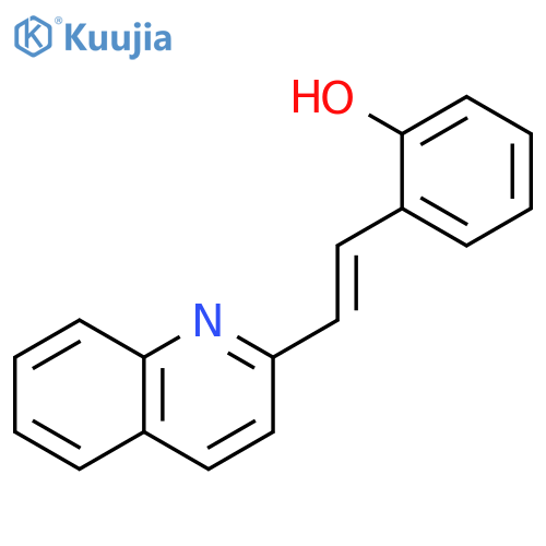 Phenol, 2-[2-(2-quinolinyl)ethenyl]- structure