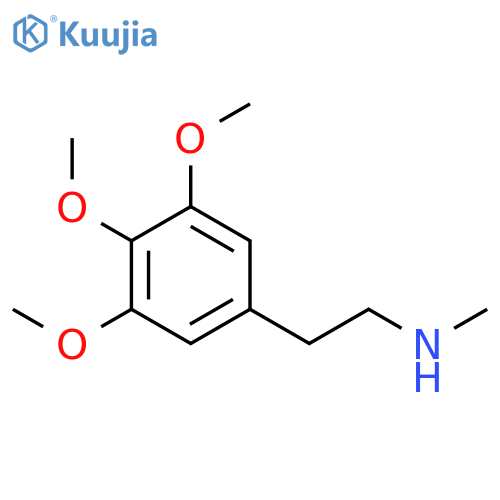 methyl2-(3,4,5-trimethoxyphenyl)ethylamine structure