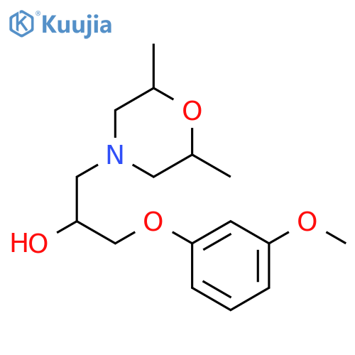 4-Morpholineethanol, α-[(3-methoxyphenoxy)methyl]-2,6-dimethyl- structure
