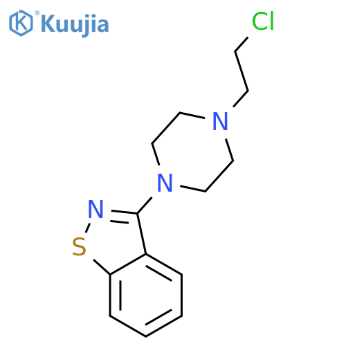 1,2-BENZISOTHIAZOLE, 3-[4-(2-CHLOROETHYL)-1-PIPERAZINYL]- structure