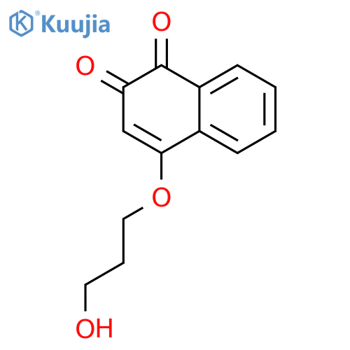 1,2-Naphthalenedione, 4-(3-hydroxypropoxy)- structure
