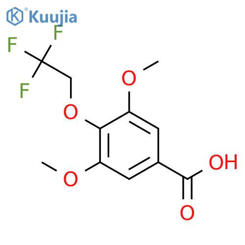 Benzoic acid, 3,5-dimethoxy-4-(2,2,2-trifluoroethoxy)- structure