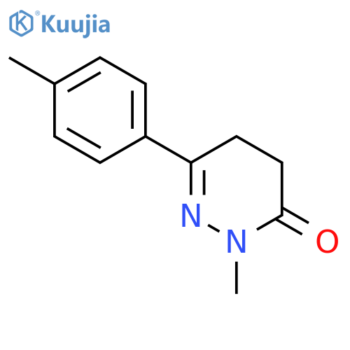 2-Methyl-6-(4-methylphenyl)-4,5-dihydropyridazin-3(2H)-one structure