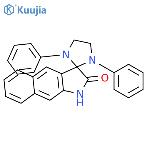 Spiro[3H-benz[f]indole-3,2'-imidazolidin]-2(1H)-one, 1',3'-diphenyl- structure