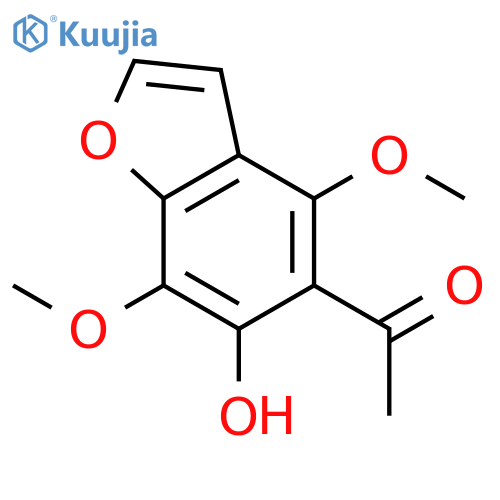 1-(6-Hydroxy-4,7-dimethoxybenzofuran-5-yl)ethanone structure