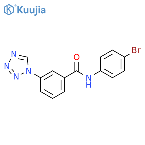 N-(4-bromophenyl)-3-(1H-1,2,3,4-tetrazol-1-yl)benzamide structure