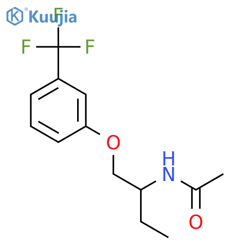 Acetamide, N-[1-[[3-(trifluoromethyl)phenoxy]methyl]propyl]- structure