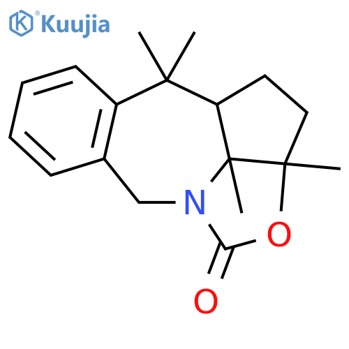 <br>2a,5,5,10b-Tetramethyl-3,4,4a,5,10,10b-hexahydro-2aH-2-oxa-10a-azabenzo[g]c yclopenta[cd]azulen-1-one structure