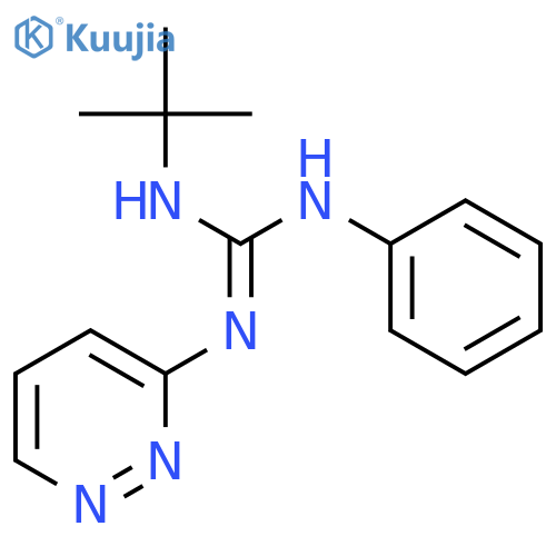 Guanidine, N-(1,1-dimethylethyl)-N'-phenyl-N''-3-pyridazinyl- structure