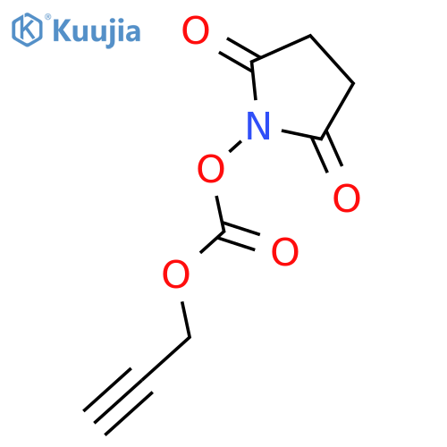 2,5-dioxopyrrolidin-1-yl prop-2-yn-1-yl carbonate structure