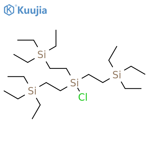 SILANE, CHLOROTRIS[2-(TRIETHYLSILYL)ETHYL]- structure