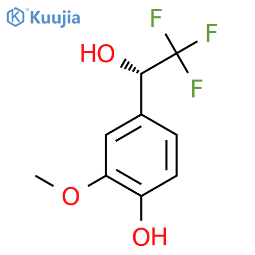 2-methoxy-4-(1S)-2,2,2-trifluoro-1-hydroxyethylphenol structure