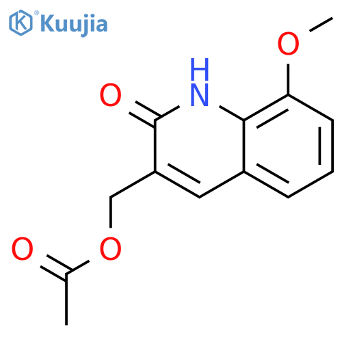 2(1H)-Quinolinone, 3-[(acetyloxy)methyl]-8-methoxy- structure
