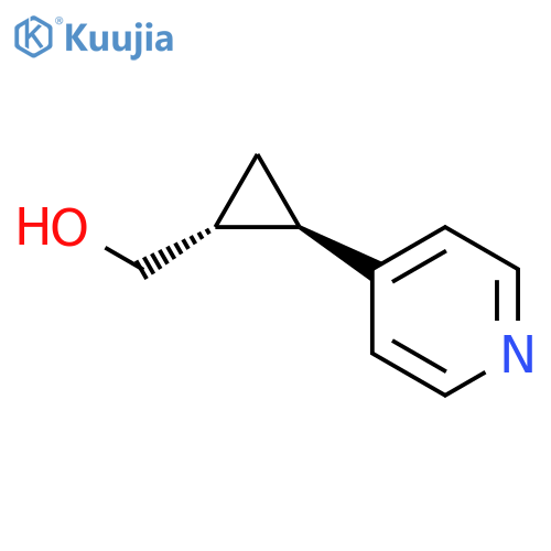 Cyclopropanemethanol, 2-(4-pyridinyl)-, (1R,2R)-rel- (9CI) structure