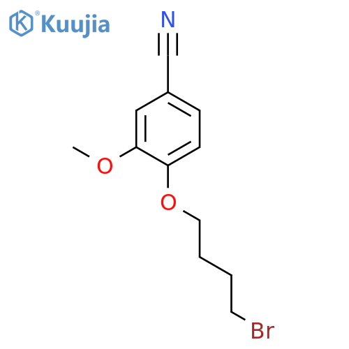 BENZONITRILE, 4-(4-BROMOBUTOXY)-3-METHOXY- structure