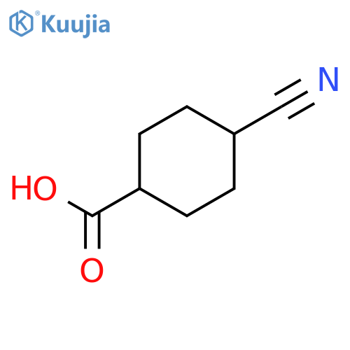 4-Cyanocyclohexane-1-carboxylic acid structure