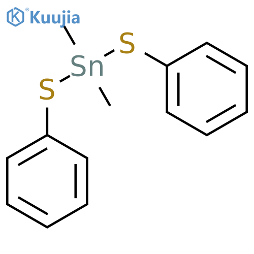 Stannane, bis(phenylthio)dimethyl- structure