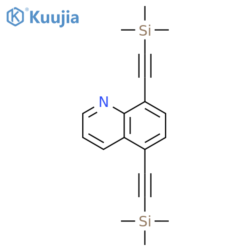 QUINOLINE, 5,8-BIS[(TRIMETHYLSILYL)ETHYNYL]- structure