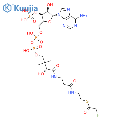 Coenzyme A, S-(2-fluoroacetate) structure