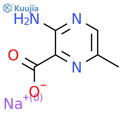 Sodium 3-amino-6-methylpyrazine-2-carboxylate structure