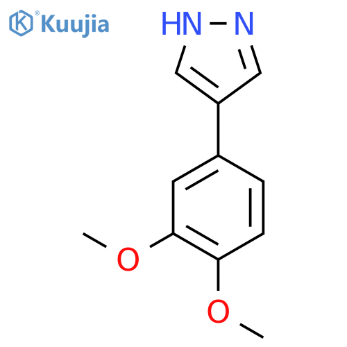 4-(3,4-dimethoxyphenyl)-1H-pyrazole structure