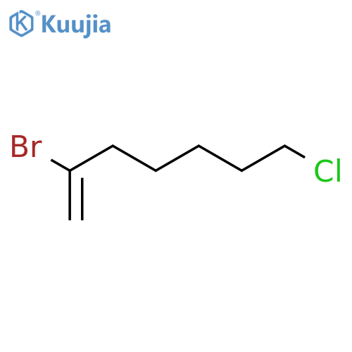 2-Bromo-7-chloro-1-heptene structure