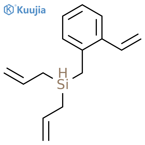 Silane, [(2-ethenylphenyl)methyl]di-2-propenyl- structure