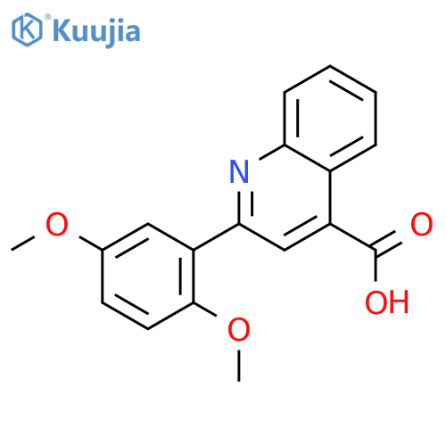 2-(2,5-Dimethoxyphenyl)quinoline-4-carboxylic Acid structure