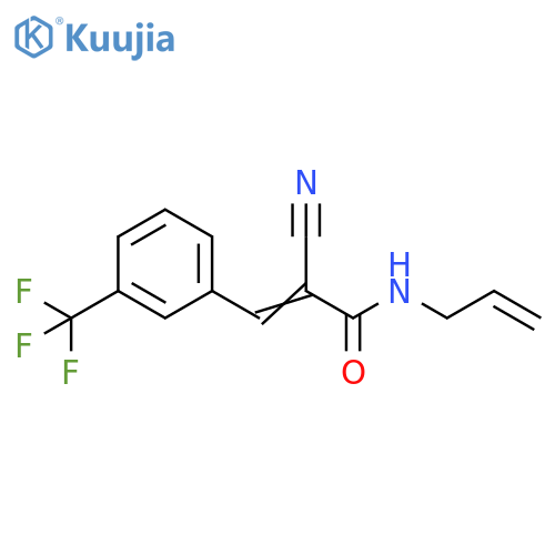 2-cyano-N-(prop-2-en-1-yl)-3-3-(trifluoromethyl)phenylprop-2-enamide structure