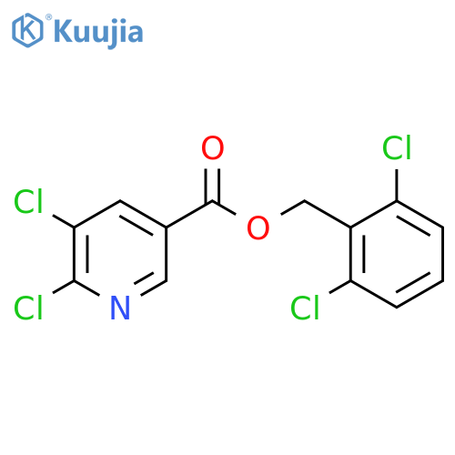 (2,6-dichlorophenyl)methyl 5,6-dichloropyridine-3-carboxylate structure