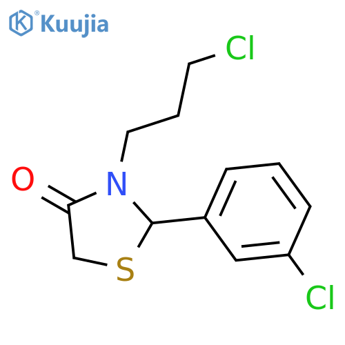 4-Thiazolidinone, 2-(3-chlorophenyl)-3-(3-chloropropyl)- structure