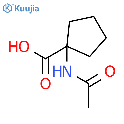 1-acetamidocyclopentane-1-carboxylic acid structure