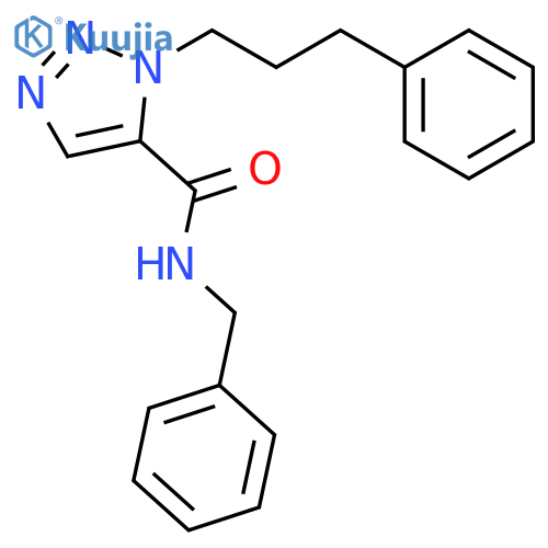 1H-1,2,3-TRIAZOLE-5-CARBOXAMIDE, N-(PHENYLMETHYL)-1-(3-PHENYLPROPYL)- structure