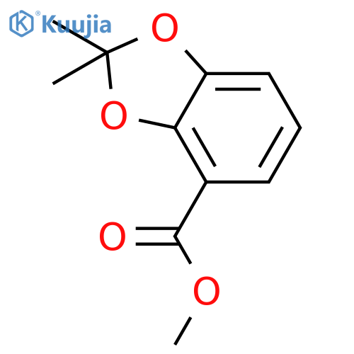 1,3-Benzodioxole-4-carboxylic acid, 2,2-dimethyl-, methyl ester structure