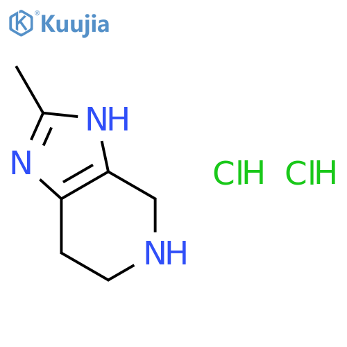 2-methyl-4,5,6,7-tetrahydro-3H-imidazo4,5-cpyridine dihydrochloride structure
