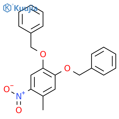 Benzene, 1-methyl-2-nitro-4,5-bis(phenylmethoxy)- structure