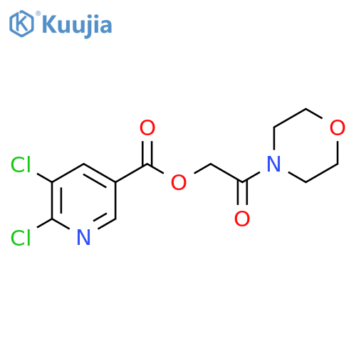 2-(Morpholin-4-yl)-2-oxoethyl 5,6-dichloropyridine-3-carboxylate structure