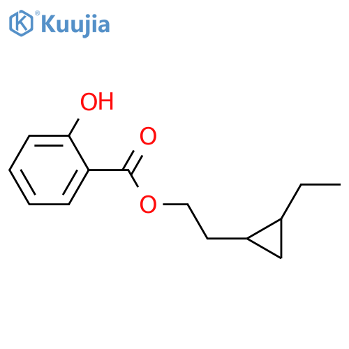 Benzoic acid, 2-hydroxy-, 2-(2-ethylcyclopropyl)ethyl ester structure