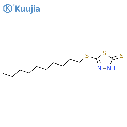 1,3,4-Thiadiazole-2(3H)-thione,5-(decylthio)- structure